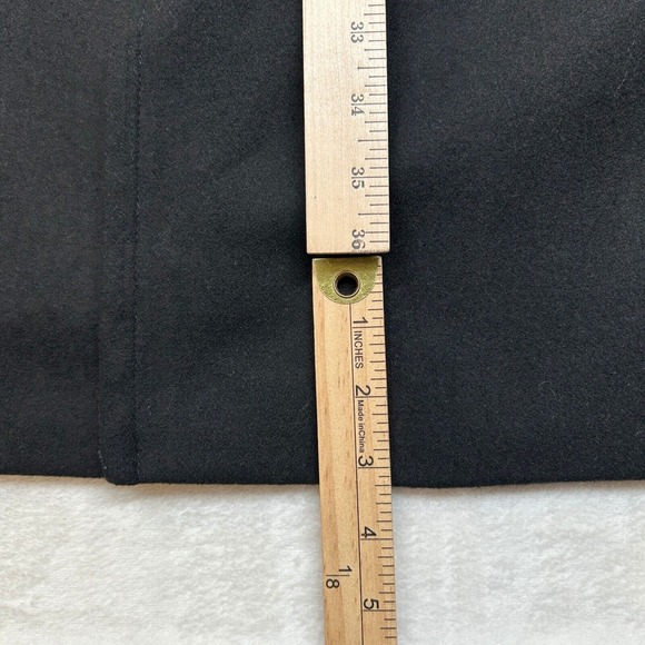 Nautica Double Breasted Overcoat Mens 44R Large Black‎ Classic-Fit Wool $395 - Picture 7 of 13